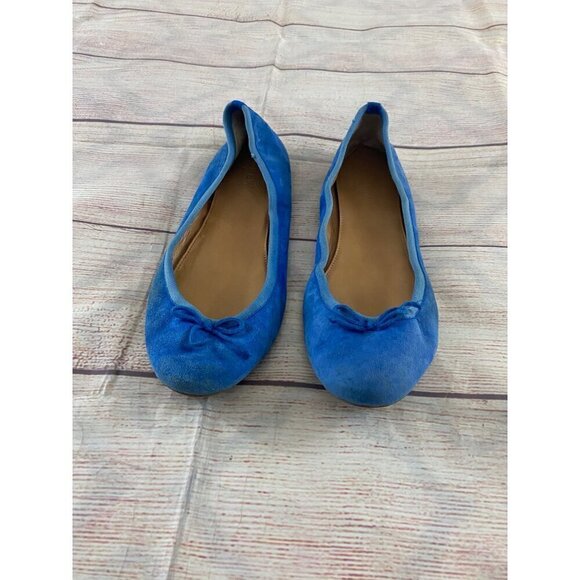J.Crew Women's Blue Suede Casual Flats - 9 - Picture 2 of 10